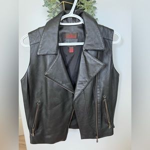 Leather vest